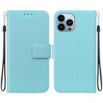 For iPhone 15 Pro Ultra-thin Voltage Magnetic Buckle Leather Phone Case(Green)