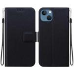 For iPhone 14 Ultra-thin Voltage Magnetic Buckle Leather Phone Case(Black)