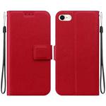 For iPhone 7 / 8 / SE 2022 Ultra-thin Voltage Magnetic Buckle Leather Phone Case(Red)