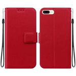 For iPhone 7 Plus / 8 Plus Ultra-thin Voltage Magnetic Buckle Leather Phone Case(Red)