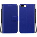 For iPhone 7 Plus / 8 Plus Ultra-thin Voltage Magnetic Buckle Leather Phone Case(Blue)