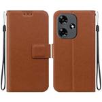 For Infinix Hot 30 4G Ultra-thin Voltage Magnetic Buckle Leather Phone Case(Brown)