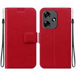 For Infinix Hot 30 4G Ultra-thin Voltage Magnetic Buckle Leather Phone Case(Red)