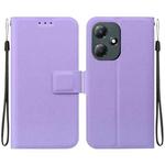 For Infinix Hot 30 Play Ultra-thin Voltage Magnetic Buckle Leather Phone Case(Purple)