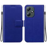 For Infinix Hot 30 Play Ultra-thin Voltage Magnetic Buckle Leather Phone Case(Blue)