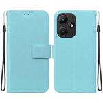 For Infinix Hot 30i Ultra-thin Voltage Magnetic Buckle Leather Phone Case(Green)