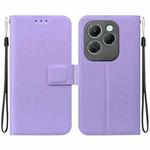 For Infinix Hot 40 / Hot 40 Pro Ultra-thin Voltage Magnetic Buckle Leather Phone Case(Purple)