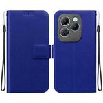 For Infinix Hot 40 / Hot 40 Pro Ultra-thin Voltage Magnetic Buckle Leather Phone Case(Blue)