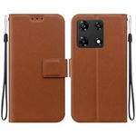 For Infinix Note 30 Pro Ultra-thin Voltage Magnetic Buckle Leather Phone Case(Brown)