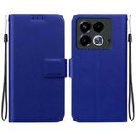 For Infinix Note 40 4G Ultra-thin Voltage Magnetic Buckle Leather Phone Case(Blue)