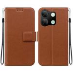 For Infinix Smart 7 HD Ultra-thin Voltage Magnetic Buckle Leather Phone Case(Brown)