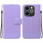 For Infinix Smart 8 / Smart 8 HD Ultra-thin Voltage Magnetic Buckle Leather Phone Case(Purple)