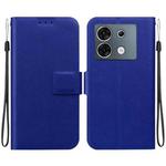 For Infinix Zero 30 5G Ultra-thin Voltage Magnetic Buckle Leather Phone Case(Blue)