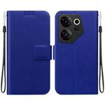 For Tecno Camon 20 Premier Ultra-thin Voltage Magnetic Buckle Leather Phone Case(Blue)