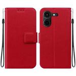 For Tecno Pova 5 Pro Ultra-thin Voltage Magnetic Buckle Leather Phone Case(Red)