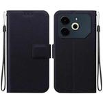 For Tecno Pova 6 Neo Ultra-thin Voltage Magnetic Buckle Leather Phone Case(Black)