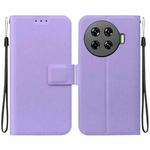 For Tecno Spark 20 Pro+ Ultra-thin Voltage Magnetic Buckle Leather Phone Case(Purple)