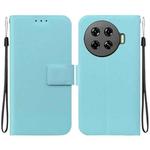 For Tecno Spark 20 Pro+ Ultra-thin Voltage Magnetic Buckle Leather Phone Case(Green)