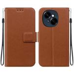 For Tecno Spark Go 1 / Pop 9 Pro Ultra-thin Voltage Magnetic Buckle Leather Phone Case(Brown)