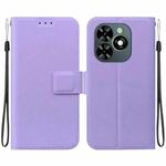 For Tecno Spark Go 2024 / Spark 20 Ultra-thin Voltage Magnetic Buckle Leather Phone Case(Purple)