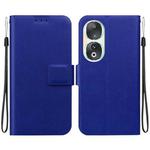 For Honor 90 Ultra-thin Voltage Magnetic Buckle Leather Phone Case(Blue)