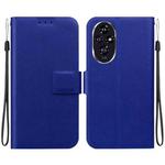 For Honor 200 Ultra-thin Voltage Magnetic Buckle Leather Phone Case(Blue)