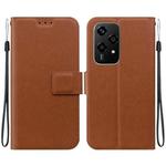 For Honor 200 Lite Global Ultra-thin Voltage Magnetic Buckle Leather Phone Case(Brown)