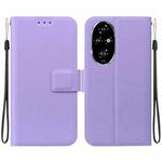 For Honor 200 Pro Ultra-thin Voltage Magnetic Buckle Leather Phone Case(Purple)