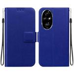 For Honor 200 Pro Ultra-thin Voltage Magnetic Buckle Leather Phone Case(Blue)