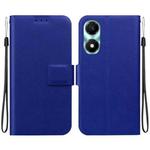 For Honor X5 Plus / Play 40C Ultra-thin Voltage Magnetic Buckle Leather Phone Case(Blue)