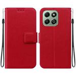 For Honor X6b Ultra-thin Voltage Magnetic Buckle Leather Phone Case(Red)