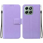 For Honor X6b Ultra-thin Voltage Magnetic Buckle Leather Phone Case(Purple)