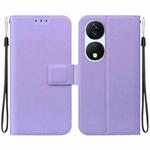 For Honor X7b / Play 50 Plus Ultra-thin Voltage Magnetic Buckle Leather Phone Case(Purple)