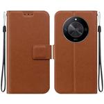 For Honor X9b / Magic6 Lite Ultra-thin Voltage Magnetic Buckle Leather Phone Case(Brown)