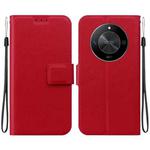 For Honor X9b / Magic6 Lite Ultra-thin Voltage Magnetic Buckle Leather Phone Case(Red)