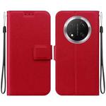 For Honor X9c Ultra-thin Voltage Magnetic Buckle Leather Phone Case(Red)