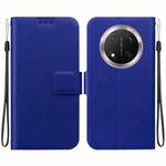 For Honor X9c Ultra-thin Voltage Magnetic Buckle Leather Phone Case(Blue)