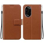 For Huawei nova 13 Pro Ultra-thin Voltage Magnetic Buckle Leather Phone Case(Brown)