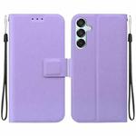 For Samsung Galaxy M15 / F15 Ultra-thin Voltage Magnetic Buckle Leather Phone Case(Purple)