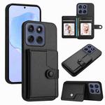 For Motorola Edge 60 Fusion / Edge 60 Button Card Bag RFID Anti-theft Phone Case(Black)