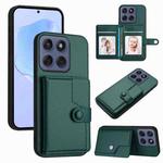 For Motorola Edge 60 Fusion / Edge 60 Button Card Bag RFID Anti-theft Phone Case(Green)