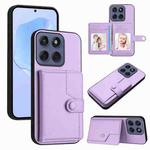 For Motorola Edge 60 Fusion / Edge 60 Button Card Bag RFID Anti-theft Phone Case(Purple)