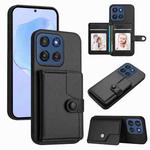 For Motorola Edge 60 Stylus 5G Button Card Bag RFID Anti-theft Phone Case(Black)