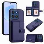 For Motorola Edge 60 Stylus 5G Button Card Bag RFID Anti-theft Phone Case(Blue)