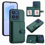 For Motorola Edge 60 Stylus 5G Button Card Bag RFID Anti-theft Phone Case(Green)