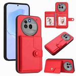 For Nothing Phone 3a Pro Button Card Bag RFID Anti-theft Phone Case(Red)