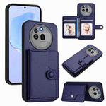 For Nothing Phone 3a Pro Button Card Bag RFID Anti-theft Phone Case(Blue)