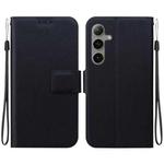 For Samsung Galaxy S25+ 5G Ultra-thin Voltage Magnetic Buckle Leather Phone Case(Black)