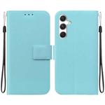 For Samsung Galaxy S25 5G Ultra-thin Voltage Magnetic Buckle Leather Phone Case(Green)