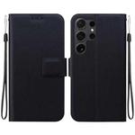 For Samsung Galaxy S24 Ultra 5G Ultra-thin Voltage Magnetic Buckle Leather Phone Case(Black)